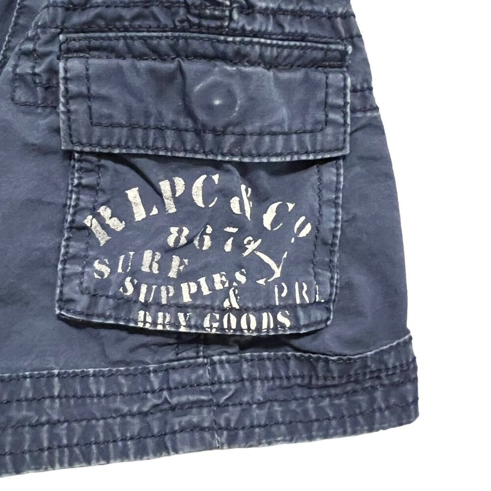 Ralph Lauren 6m Navy Blue Cargo Shorts - Picture 3 of 4